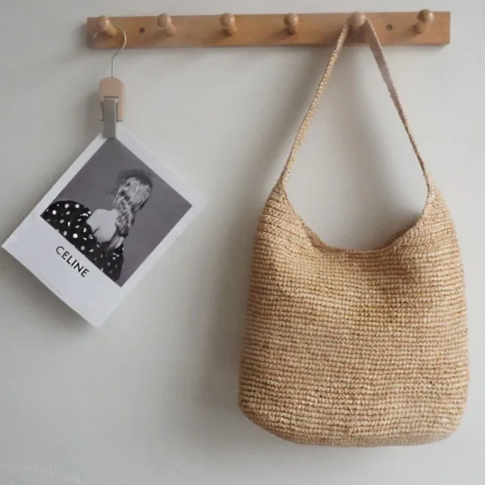 Lafite Grass Hand-woven Bag Casual Large Capacity Single Shoulder - Image 2