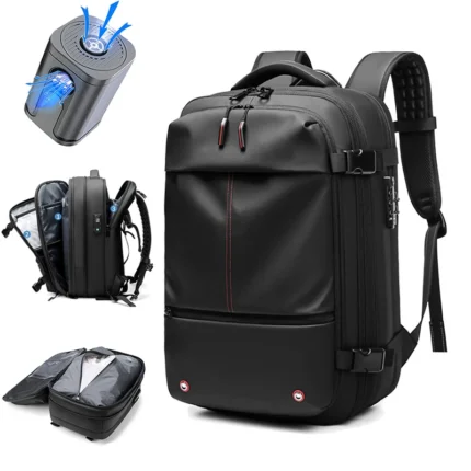Travel Men 17 inch Laptop Backpack vacuum compression Backpack Business Large Capacity