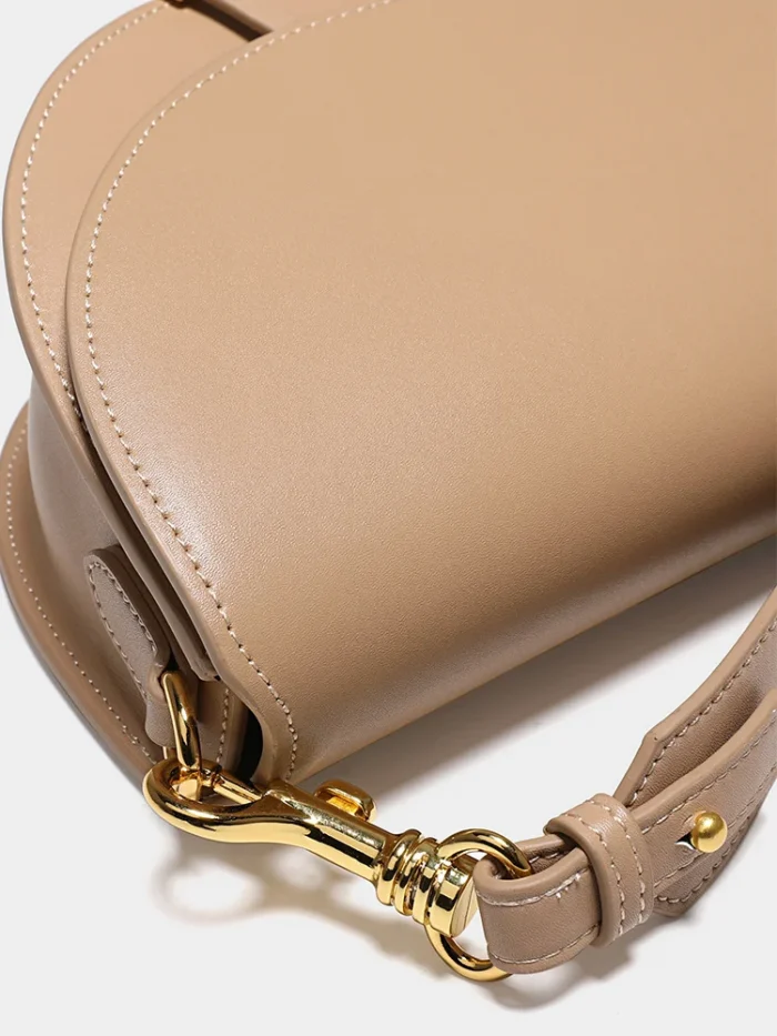 in Love Fall at First Sight Niche Hand Holding Saddle Bag New Cowhide Crossbody Shoulder Bag Women - Image 2
