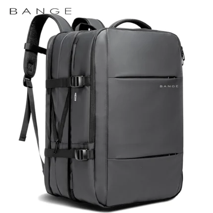 Men Business Backpack School Expandable USB Bag