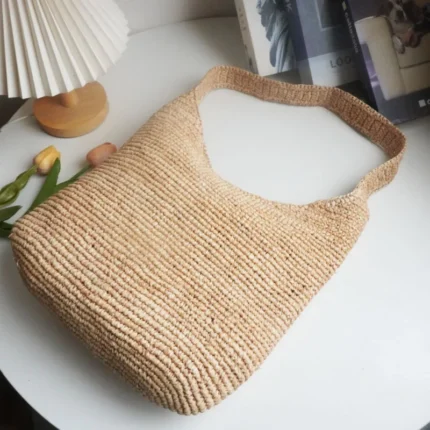 Lafite Grass Hand-woven Bag Casual Large Capacity Single Shoulder