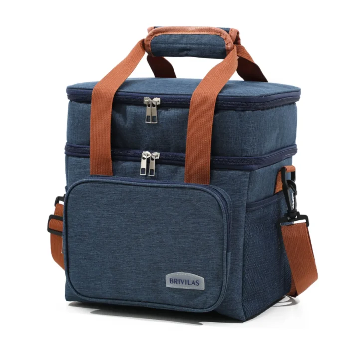 1PC Double Layer Lunch Bag Large Capacity Thermal Insulation Lunch Bags - Image 6